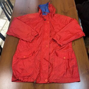 Vintage Cabin Creek Jacket Womens Medium Hooded Windbreaker Parka Pockets 90s
